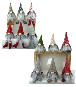 Folletto portafortuna con/senza gambemolli 14/20cm 12assort.
