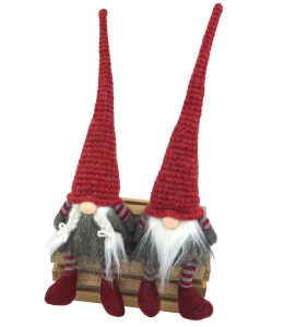 Glückswichtel 42 cm Boy & Girl Hängefüße Rot