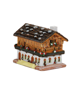Souvenir Bauernhof Miniatur 6 cm mit Schleife