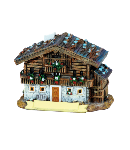 Souvenir Bauernhof Miniatur 6 cm mit Schleife
