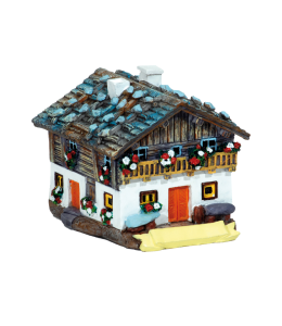 Souvenir Bauernhof Miniatur 6 cm mit Schleife
