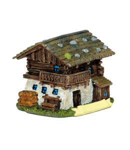 Souvenir Bauernhof Miniatur 6 cm mit Schleife
