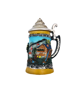 Souvenir Bierkrug Magnet Bauernhof neutral