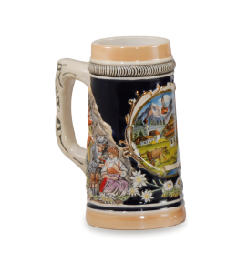 Bierkrug gerade 16 cm "Alpenland" & Ansicht