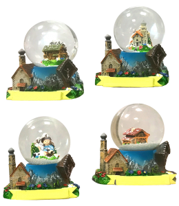 Souvenir Schneekugel & Kirche 3D 45 mm 6 fach