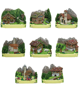 Souvenir Sommermagnete 3 D mit Schleife 8 fach