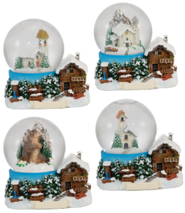 Souvenir Palla di neve fattoria 65mm 4ass.