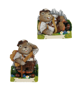 Souvenir Magnet Alpenmurmel Sommer 5 cm 2 fach