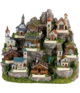 Souvenir Sommer Mini Häuser&Kirchen 3 cm 12fach