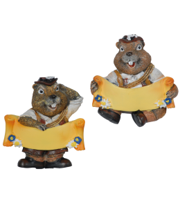 Souvenir Magnet Murmel & Schleife 7 cm 2 fach sort