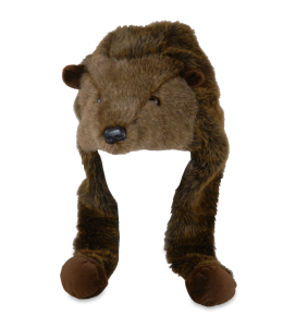Cappello pelouche riccio marrone 55cm