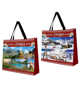 Shopping Bag 40x40x16 cm Livigno Sommer/Winter