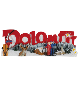 City Store Wort 3 D Magnet "DOLOMITI" Winter