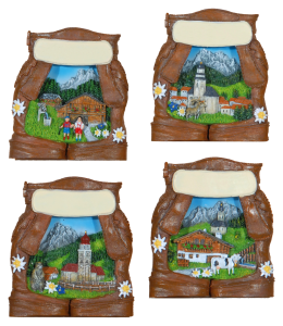 Souvenir Magnete Sommer Lederhose & Schleife 4fach