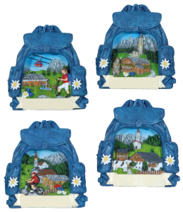 Souvenir Magnete Sommer Rucksack & Schleife 4 fach
