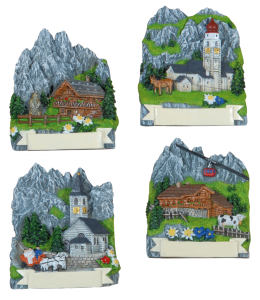 Souvenir Magnete Sommer Landschaft 3 D 4fach