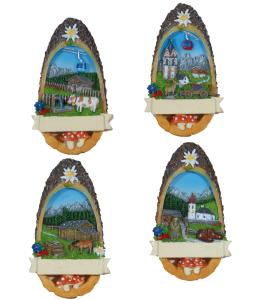 Souvenir Magnete Sommer Tannenzapfen 4 fach