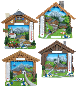 Souvenir Haus & Thermo Sommer 18 cm 4 fach sort.