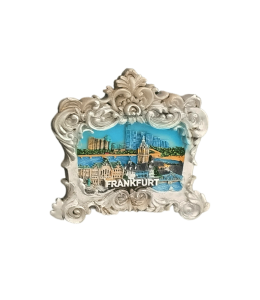 Souvenir Empire Magnet Fotorahmen silver "Franfurt
