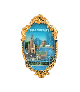 Souvenir Empire Magnet Wappen gold "Frankfurt"
