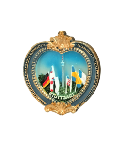 Souvenir Empire Magnet Herz gold "Stuttgart"
