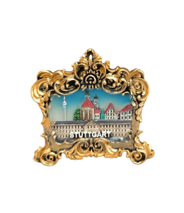 Souvenir Empire Magnet Fotorahmen gold "Stuttgart"
