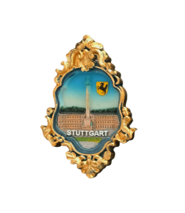Souvenir Empire Magnet Wappen gold "Stuttgart"