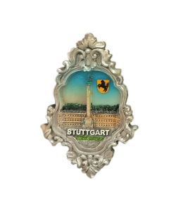 Souvenir Empire Magnet Wappen silver "Stuttgart"