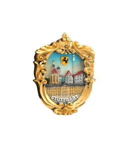 Souvenir Empire Magnet Wappen gold "Stuttgart"