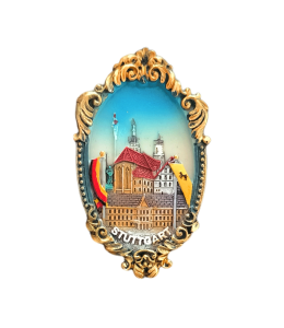 Souvenir Empire Magnet Wappen gold "Stuttgart"