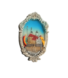 Souvenir Empire Magnet Wappen silver "Stuttgart"