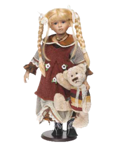 Porzellan Sammlerpuppe 65cm "Laurina"