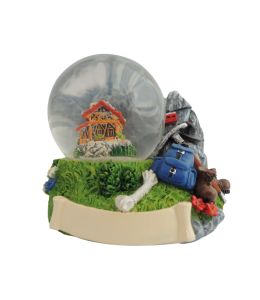 Souvenir Schneekugel Wanderer 45 mm 4 fach