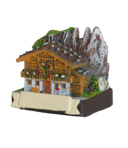 Souvenir Berghütte Sommer & Schlern 6 cm