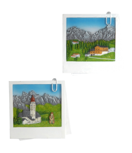 Souvenir Magnet Motiv "Bild" Sommer 4fach sort.