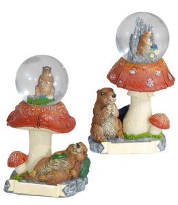 Souvenir Schneekugel Murmel 3D 45 mm 6sort