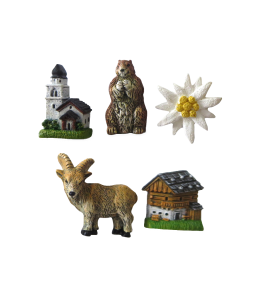 Souvenir Mini Magnet Set Sommer 5fach in PVC