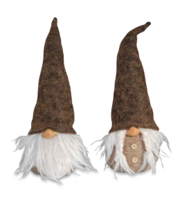Glückswichtel 33cm Boy & Girl braune Mütze