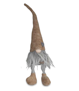Glückswichtel 39cm Boy Hängefüsse beige mit Herz