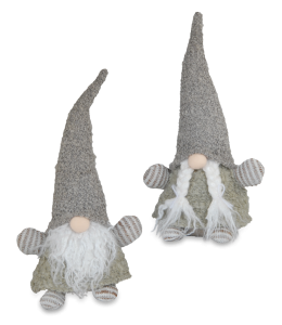 Glückswichtel 32cm Boy & Girl graue Mütze