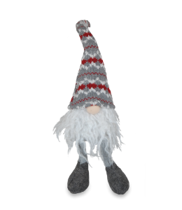 Glückswichtel 37cm Boy rot graue Mütze