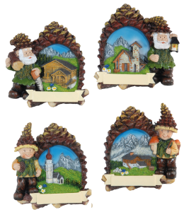 Souvenir Magnet Sommer Tschurt/Landschaft 4fach