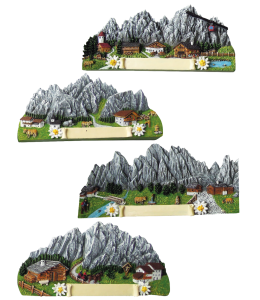 Souvenir Magnet Sommer Landschaft lang 4fach sort
