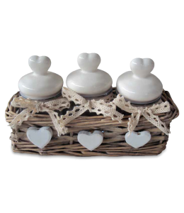 Alpine Home Decor 19x8x9,5cm 3er Set