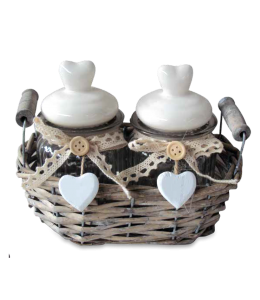 Alpine Home Decor 27x13,5x18,5cm 2er Set