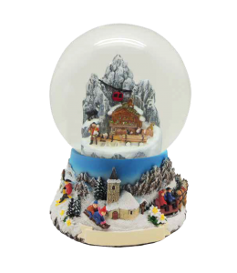 Souvenir palla di neve invernale 120mm