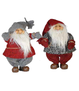 Glückswichtel 39cm Boy rot graue Mütze 2fach sort.