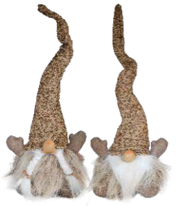 Glückswichtel 48cm Boy & Girl gold Mütze 2fach sort.