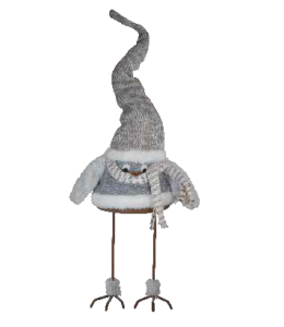 Uccellino portafortuna 40cm colore grigio