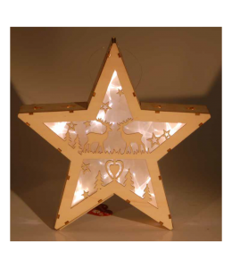 Souvenir Holzartikel Weihnachtsstern 25cm
